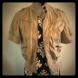 Cropped bomber jacket